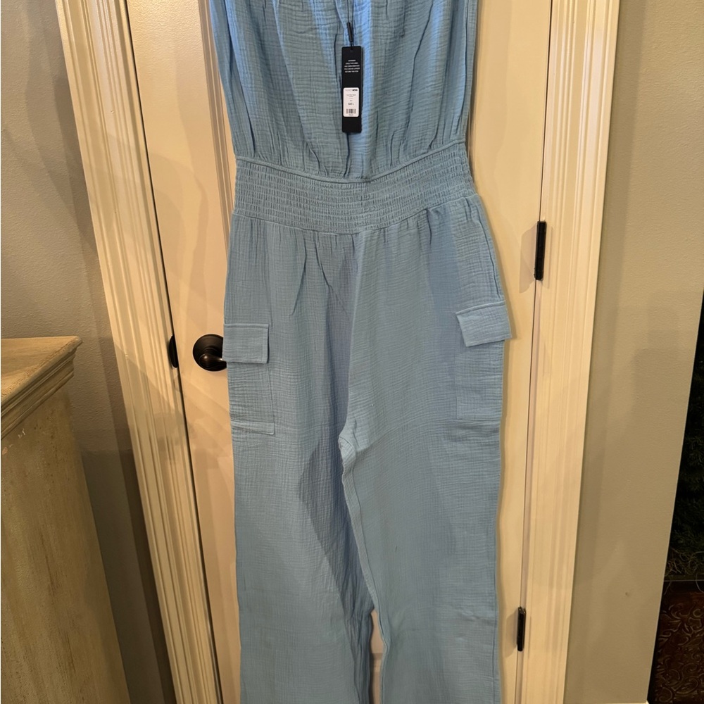 Chic Light Blue Jumpsuit